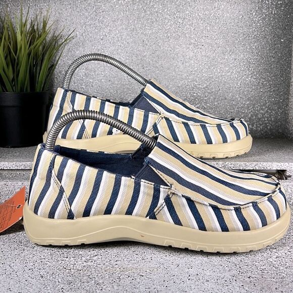 NWT Soft Science Durango Canvas Striped Slip On Sneakers Shoes Size 8 - Picture 3 of 8